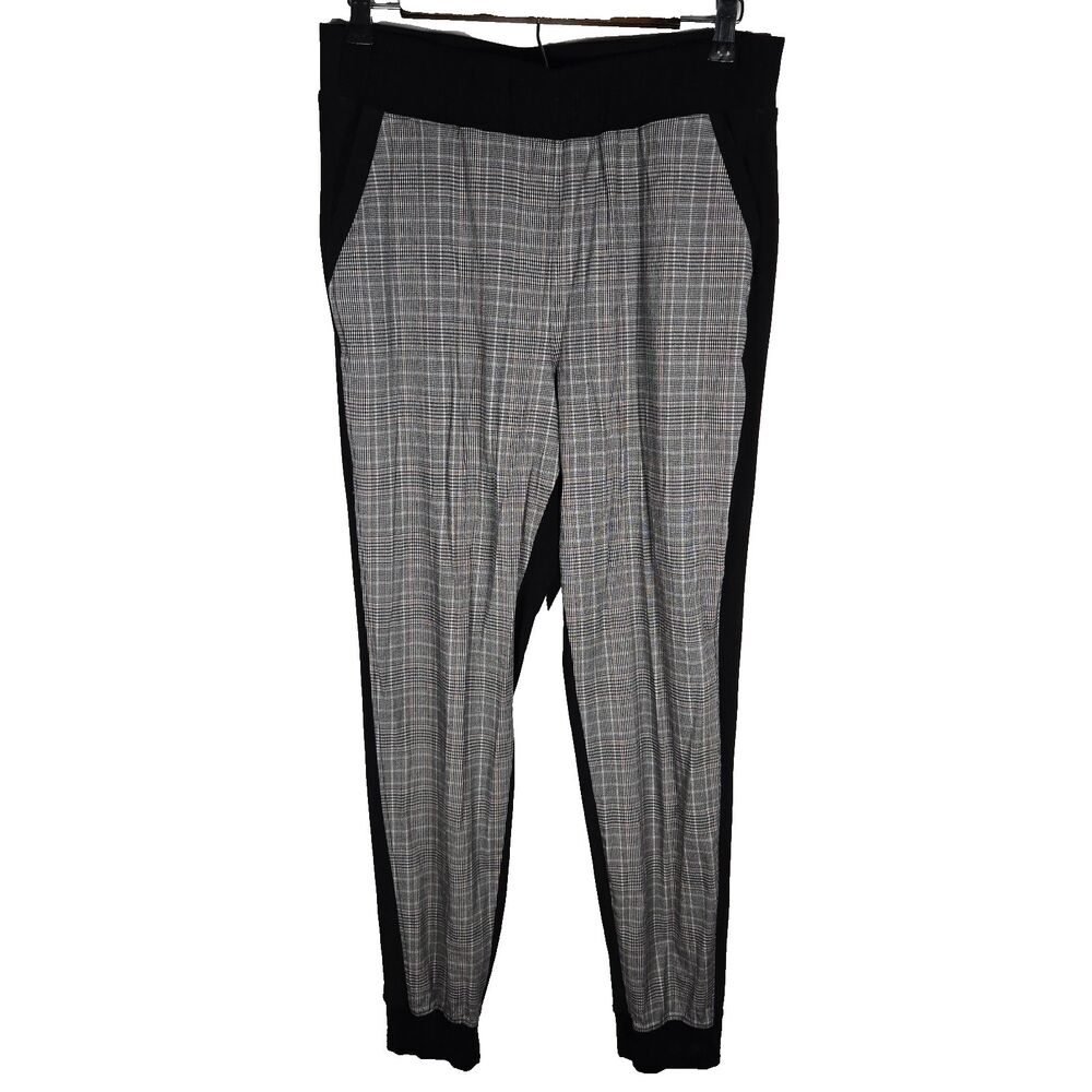 Melissa Nepton Plaid Pull On Joggers Womens Large